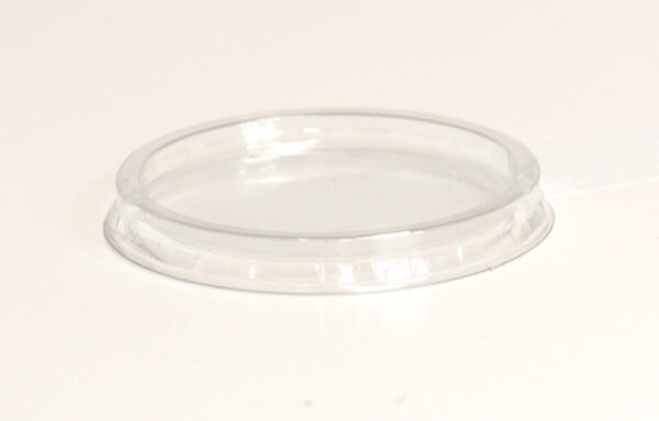 Kansi 50 ml kastikepikariin, kirkas PET, Ø 63 mm (3040039)